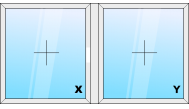 Kétrészes ablak FIX+FIX keretben